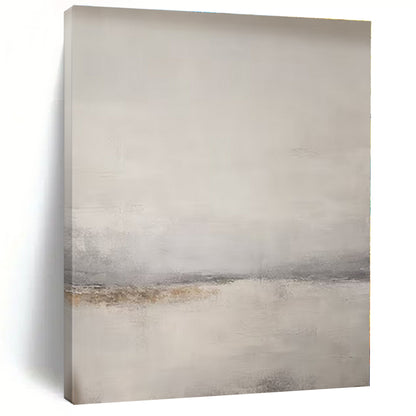 Light Grey Gradient Landscape - Abstract Landscape Acrylic Painting CT1376