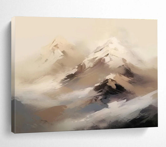 Abstract Mountain Landscape Painting On Canvas DKH325