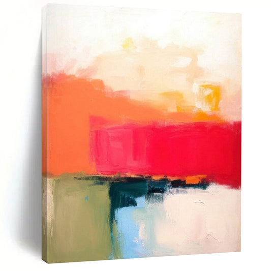 “Color - Blocked Horizon” – Minimalist Abstract Art CT1029