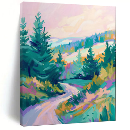 “Colorful Mountain Path” - Contemporary Landscape CT2014