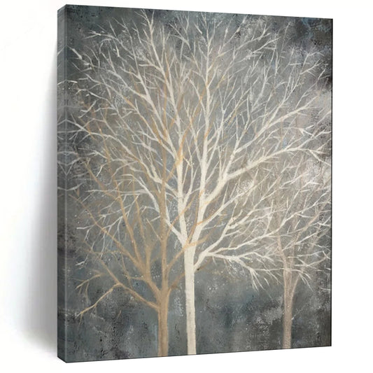 “Winter Bare Trees” - Minimalist Nature Acrylic on Canvas CT1887
