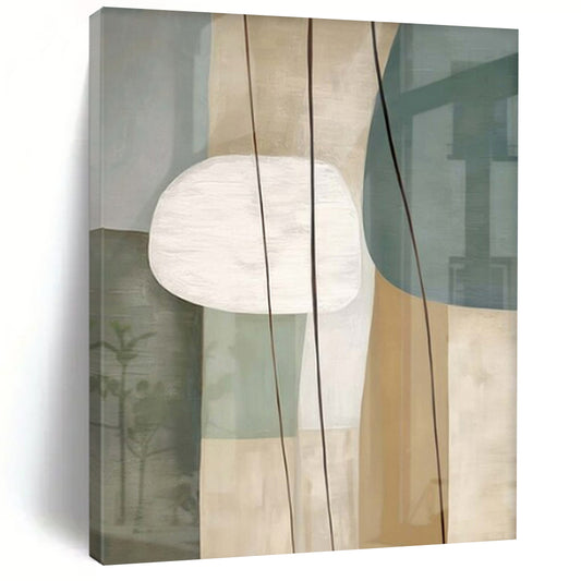 “Soft Shape and Line” – Minimalist Abstract Art CT1053