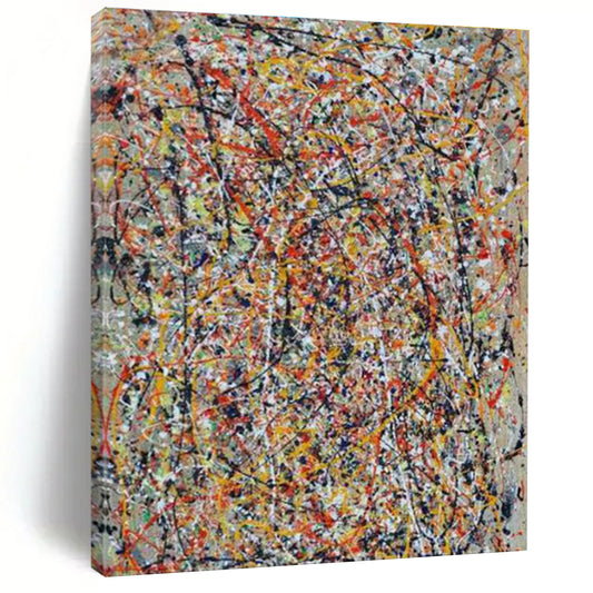 Colorful Chaotic Lines & Splashes, "Vivid Chaos" - Abstract Expressionism Painting CT0704