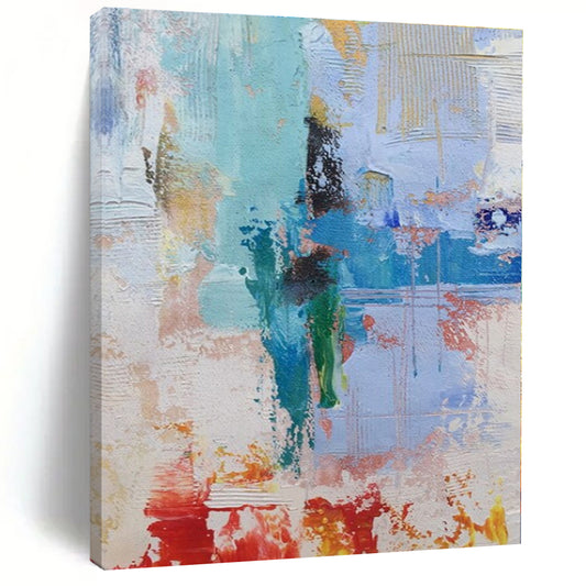 Colorful Abstract Layers - Abstract Layered Acrylic Painting CT1390