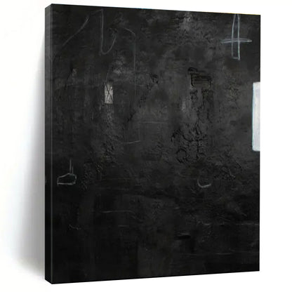 Dark Textured Abstract - Textured Abstract Acrylic Painting CT1416