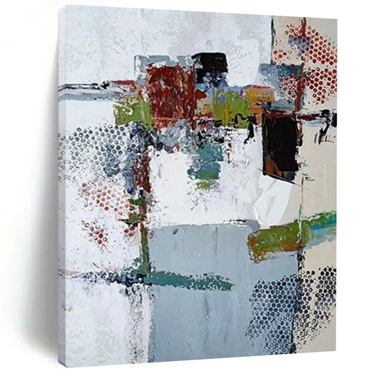 “Colorful Textured Abstraction” - Abstract Expressionist Painting On Canvas DTP042
