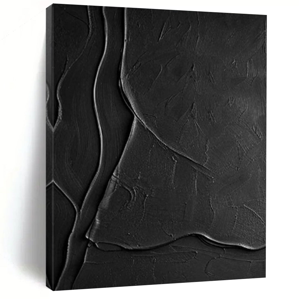 “Dark Textured Abstraction” – Expressive Textured Painting CT1069