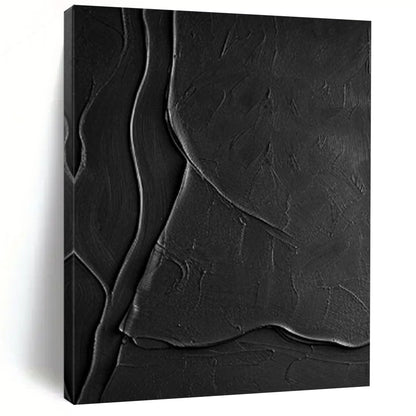 “Dark Textured Abstraction” – Expressive Textured Painting CT1069