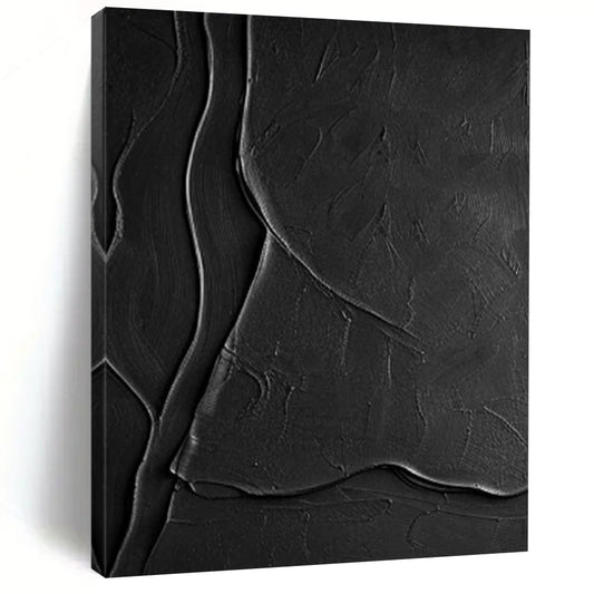 “Dark Textured Abstraction” – Expressive Textured Painting CT1069