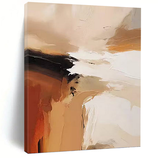Warm Tones Mix - Abstract Impasto Painting On Canvas DKH1243