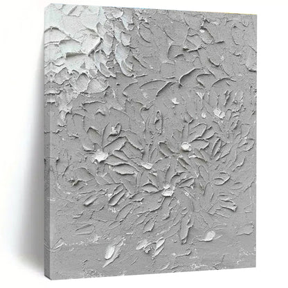 “Gray Textured Floral Abstraction” ，Abstract Textured Painting CT0811