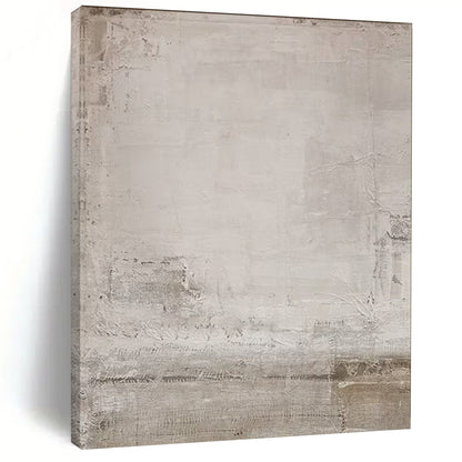 “Light Gray & Brown Textured Simplicity” – Abstract Simple Art CT0971