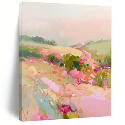 “Pastel Field of Flowers” - Impressionistic Landscape CT2012