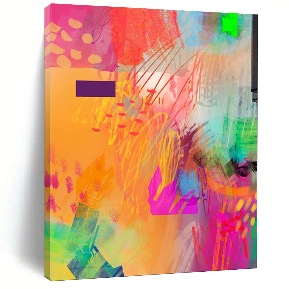 “Vibrant Color Chaos” - Expressive Abstract Art CT2004