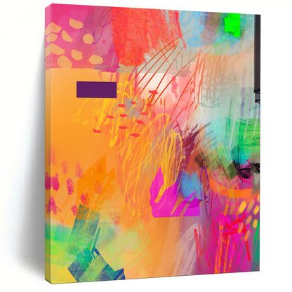 “Vibrant Color Chaos” - Expressive Abstract Art CT2004