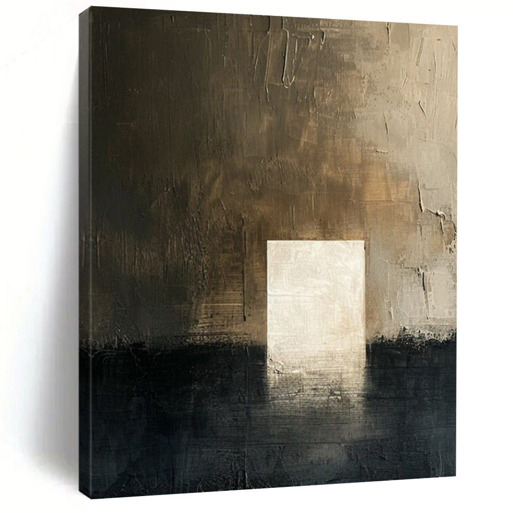 “Dark Tonal Doorway” - Abstract Surrealist - Style Painting On Canvas DTP008