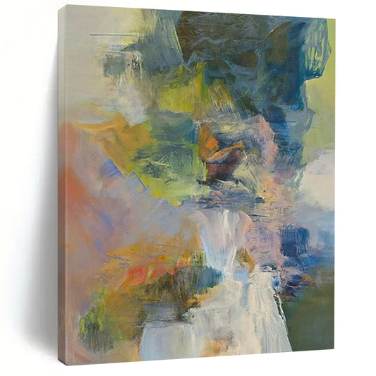 Colorful Abstract Fusion - Mixed - Hue Abstract Painting On Canvas CT2263