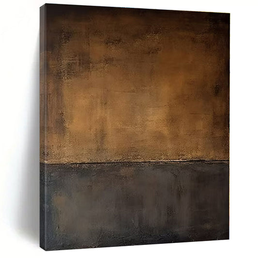 Two - tone Textured Abstract - Minimalist Textured Acrylic Painting CT1363