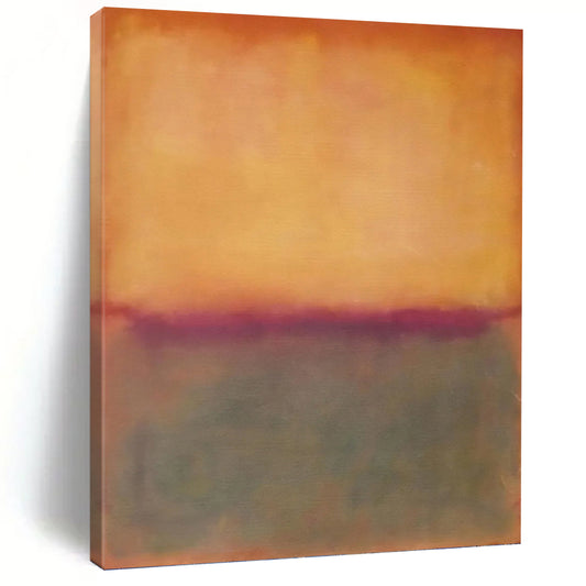 Orange & Purple Hues - Color - Block Abstract Painting On Canvas DKH1239