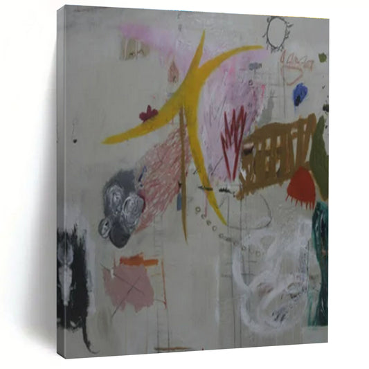 Mixed - Element Abstraction - Mixed - Media Abstract Painting CT1408