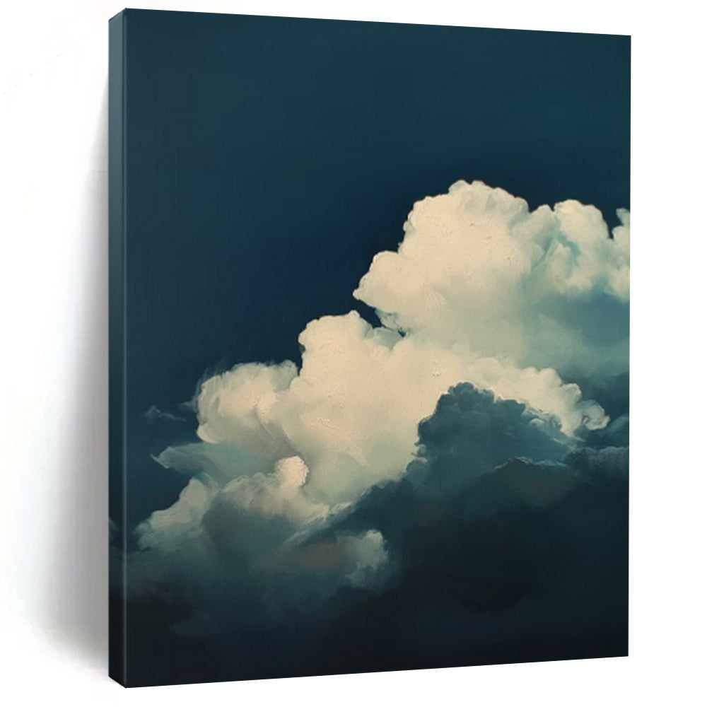“Midnight Sky Clouds” - Surrealist Impressionist Painting On Canvas DTP015