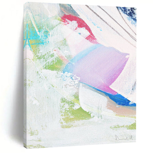 “Colorful Abstract Layers” - Abstract Expressionist Painting On Canvas DTP149