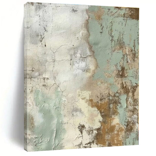 Earthy Textured Patina II - Abstract Impasto Oil CT1268