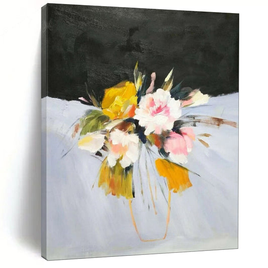 “Vibrant Flower Bouquet” - Expressive Floral Painting CT1995