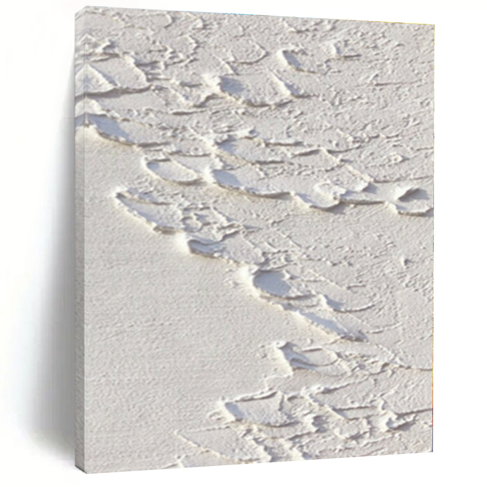 Cracked White Textures - Impasto Abstract Plaster & Paint CT1287