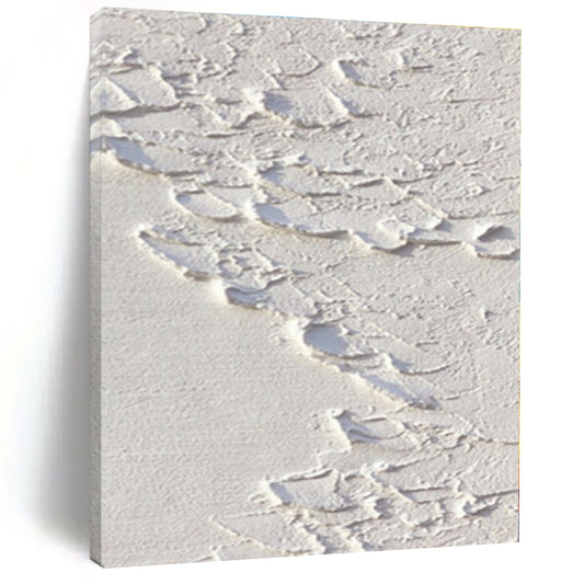 Cracked White Textures - Impasto Abstract Plaster & Paint CT1287