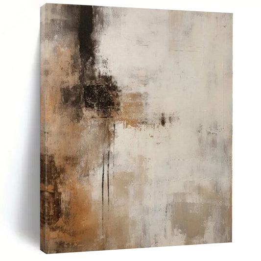 “Neutral Textured Abstraction” – Abstract Textured Painting CT1203
