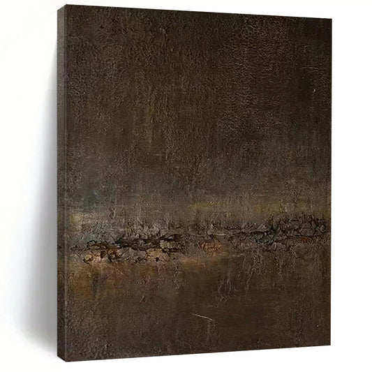 “Dark Textured Abstract” ，Abstract Textured Acrylic Painting CT0946