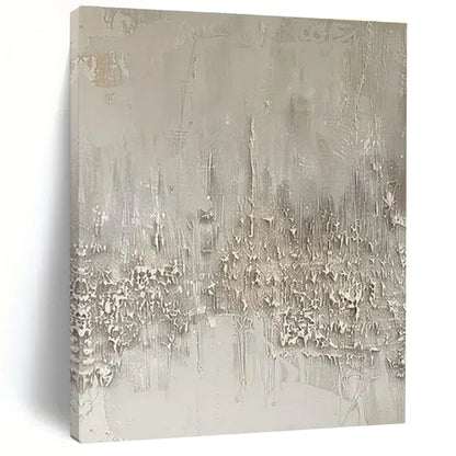 “Gray Textured Abstract” ，Abstract Mixed - Media Painting CT0857