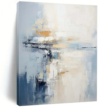 “Soft - Toned Abstract Reflection” - Abstract Painting On Canvas CT2339