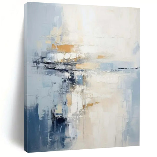 “Soft - Toned Abstract Reflection” - Abstract Painting On Canvas CT2339