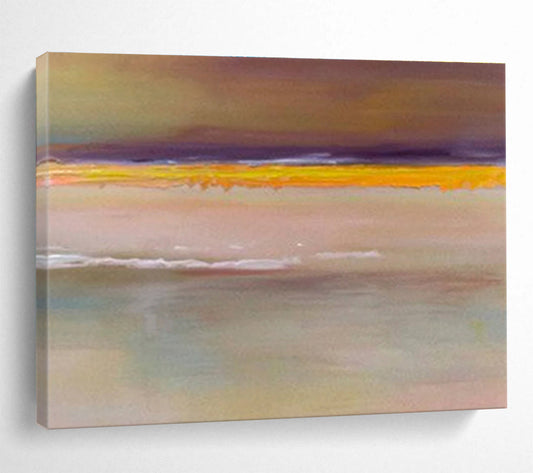 “Minimalist Color Bands” Abstract Acrylic Painting On Canvas DKH373
