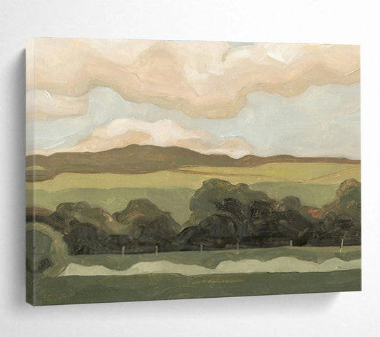 “Subtle Landscape” Abstract Tonalist Painting On Canvas DKH425