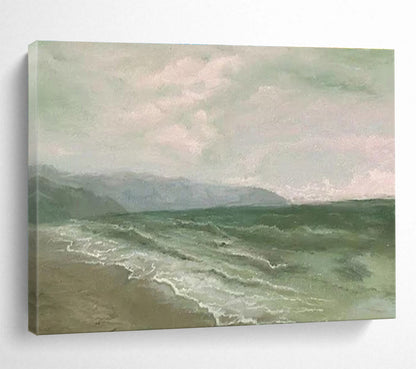 Seascape with Gentle Waves - Realistic Landscape Painting On Canvas DKH604