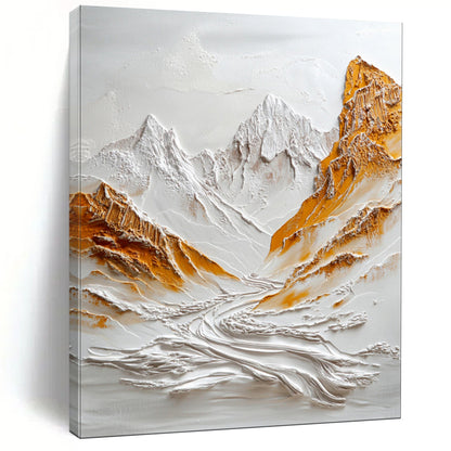 “Textured Mountain Majesty” – 3D Impasto Landscape Art CT2072
