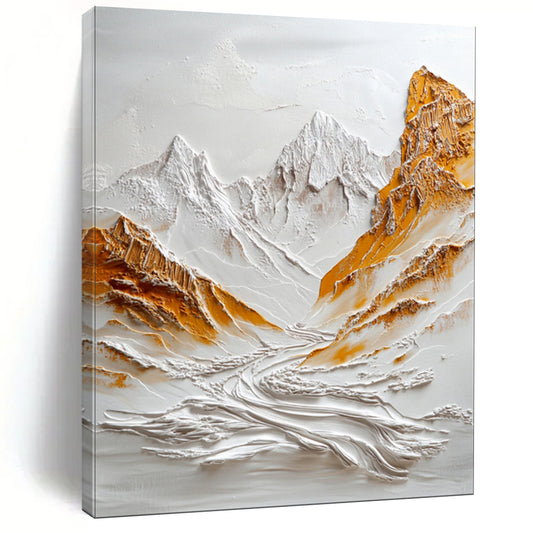 “Textured Mountain Majesty” – 3D Impasto Landscape Art CT2072