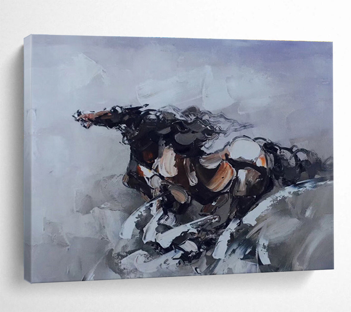 Expressive Horse Abstract Painting On Canvas DKH306