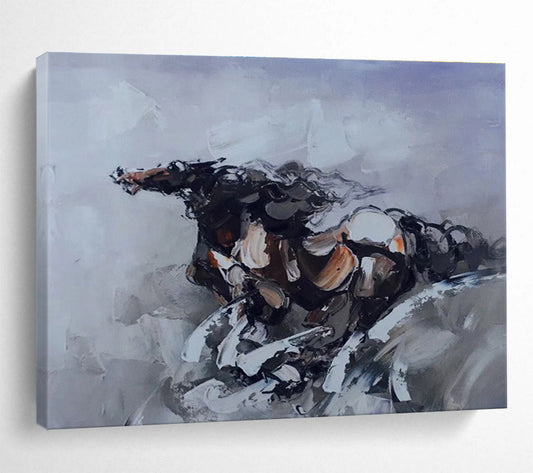 Expressive Horse Abstract Painting On Canvas DKH306