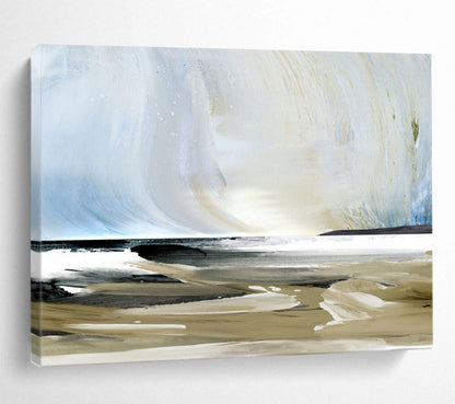 “Coastal Abstract” Seaside - Inspired Painting On Canvas DLZ116