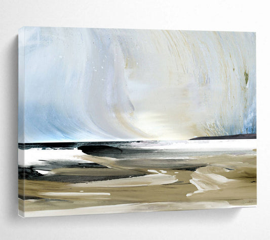 “Coastal Abstract” Seaside - Inspired Painting On Canvas DLZ116