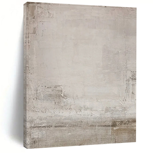 “Minimalist Gray Texture” - Minimalist Abstract Painting On Canvas DTP055