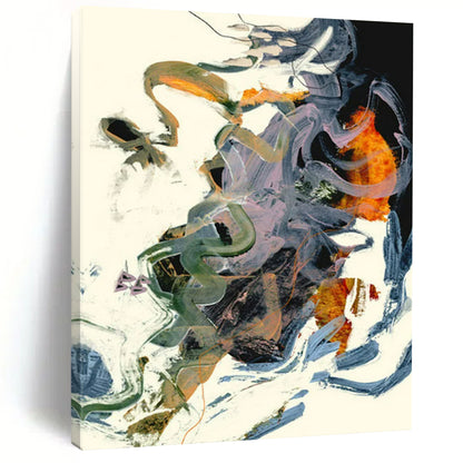 Colorful, Tangled Abstract Forms - Abstract Painting On Canvas CT2312