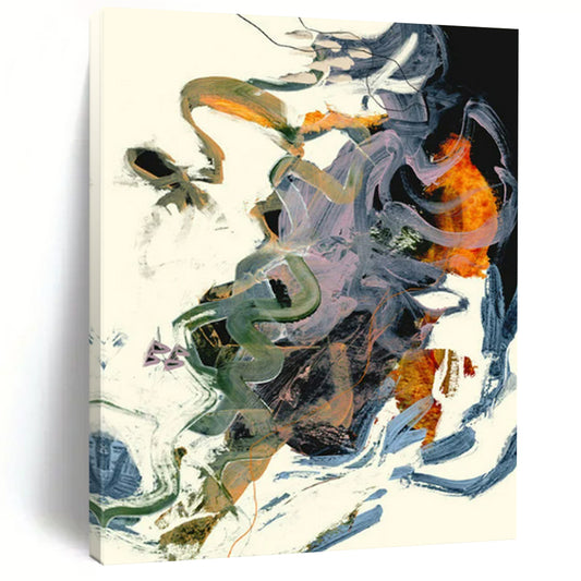 Colorful, Tangled Abstract Forms - Abstract Painting On Canvas CT2312