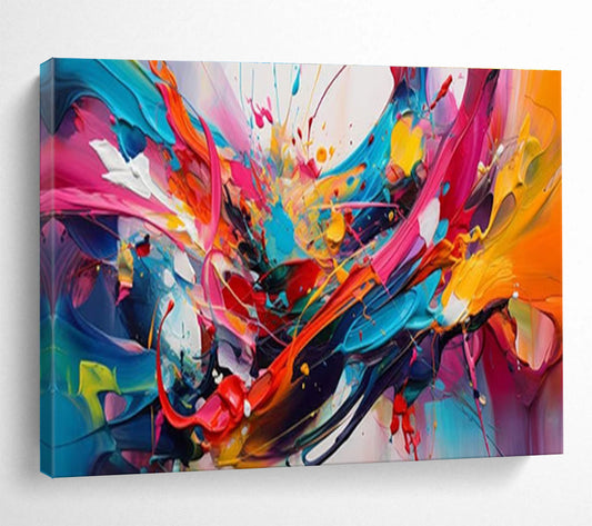 Explosive Color Splash Painting On Canvas DKH690