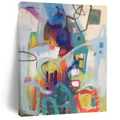 “Colorful Urban Abstract” ，Urban Abstract Mixed - Media CT0887