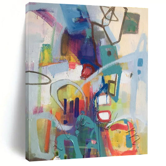 “Colorful Urban Abstract” ，Urban Abstract Mixed - Media CT0887